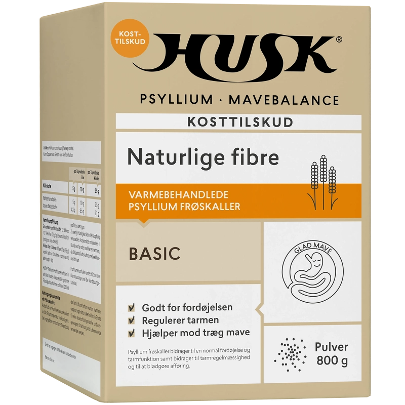 HUSK Psyllium Mavebalance Pulver 800 gr.