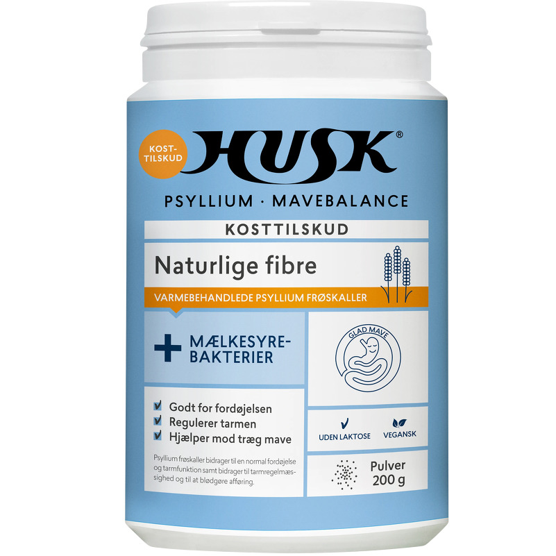 Husk® Psyllium Mavebalance + Mælkesyrebakterier - Pulver 200 g
