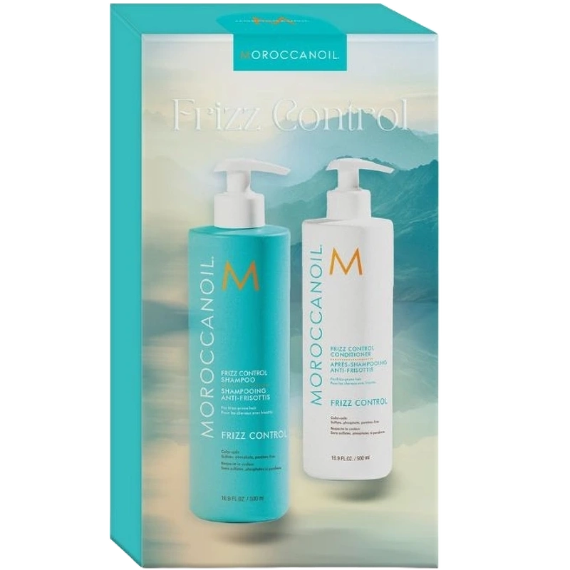 Moroccanoil Duo Box Frizz Control Shampoo + Conditioner 500 ml (Limited Edition)