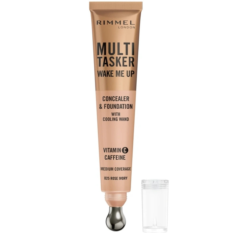 Rimmel London Multi Tasker Wake Me Up Concealer & Foundation Rose Ivory 025 - 20 ml