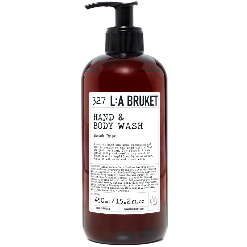 L:a Bruket 327 Hand og Body Wash Beach Rose 450 ml