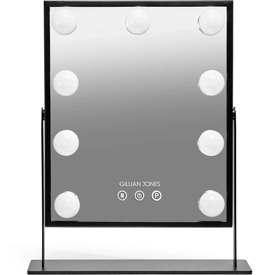 Gillian Jones Makeup Artist Mirror with Touch & 9 LED Bulbs - Black 10264-00