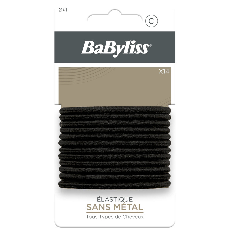 BaByliss Paris Accessories Black Hair Tie 14 pcs