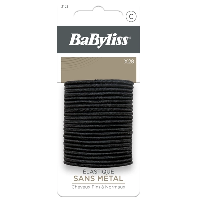 BaByliss Accessories Black Hairtie 28 Pieces