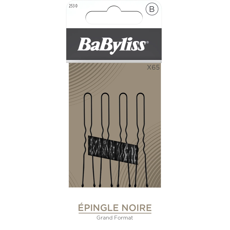 BaByliss Accessories Hairpins U-form Black 65 Pieces