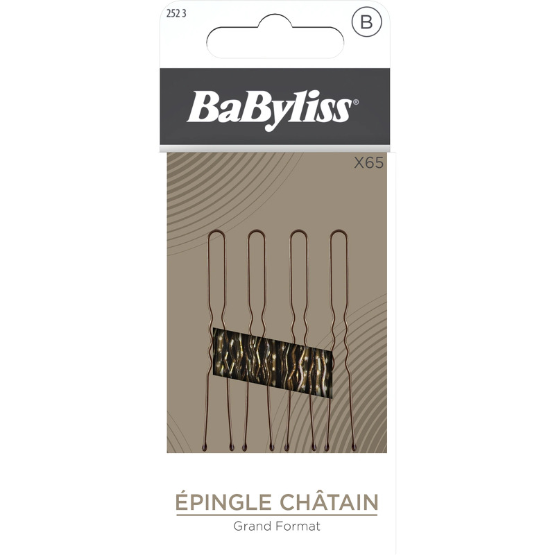 BaByliss Accessories Hairpins U-form Brown 65 pieces