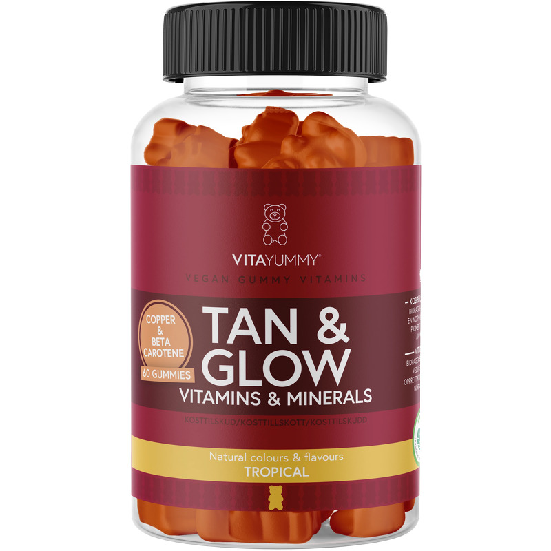 VitaYummy Tan & Glow Vitamins Tropical   60 stk.