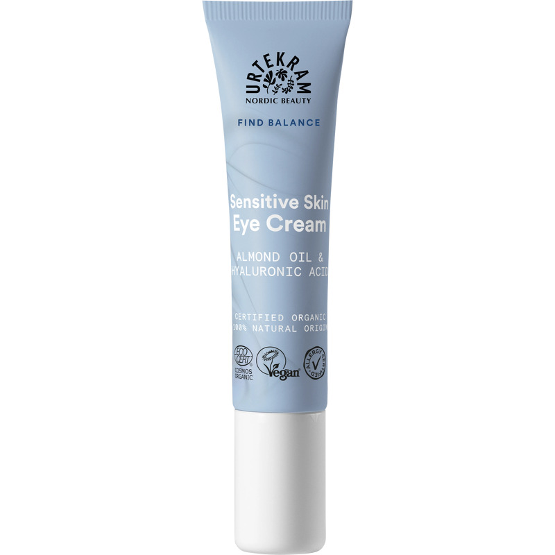 Urtekram Eye Cream with Almond Oil Hyaluronic Acid &bull; 15 ml.