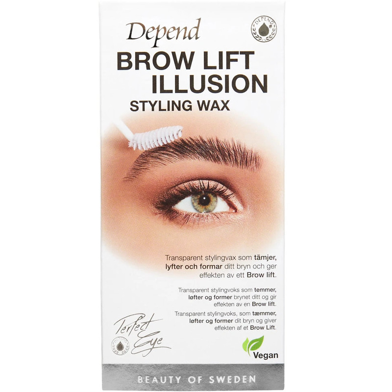 Depend brow lift illusion styling wax transparent
