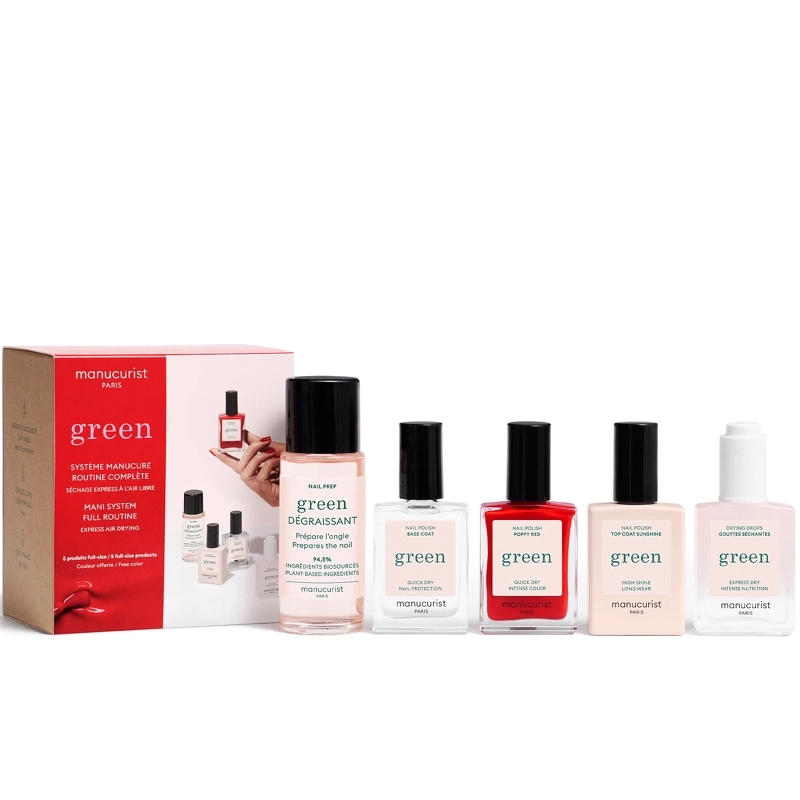 Manucurist Green Nail Polish System – Poppy Red