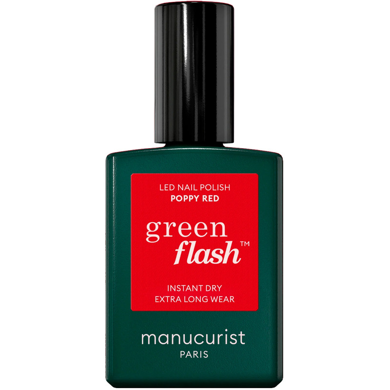Manucurist Green Flash Led Nail Polish Poppy Red 15ml