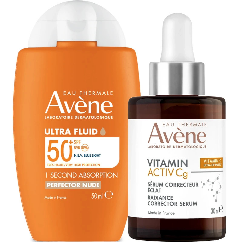 Avène Vitamin Activ Cg Serum + Ultra Fluid Perfector SPF 50 Set