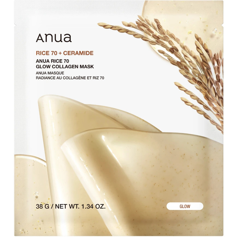 ANUA Rice 70 Glow Collagen Mask 25 ml