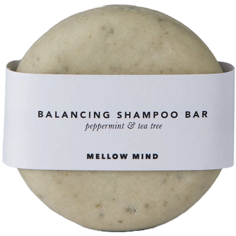 Mellow Mind Balancing Shampoo Bar Peppermint & Tea Tree Oil 80 gr 80 g - Green