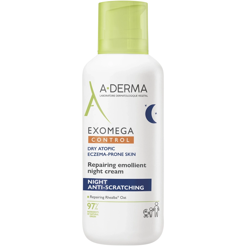 A-DERMA Exomega Control Emollient Night Cream 400 ml