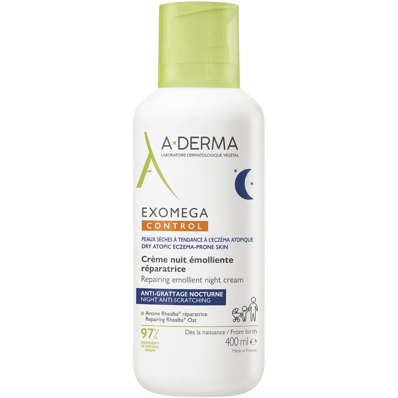 A-Derma Exomega Control Emollient Night Cream 400 ml