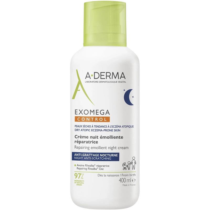 A-DERMA Exomega Control Emollient Night Cream 400 ml