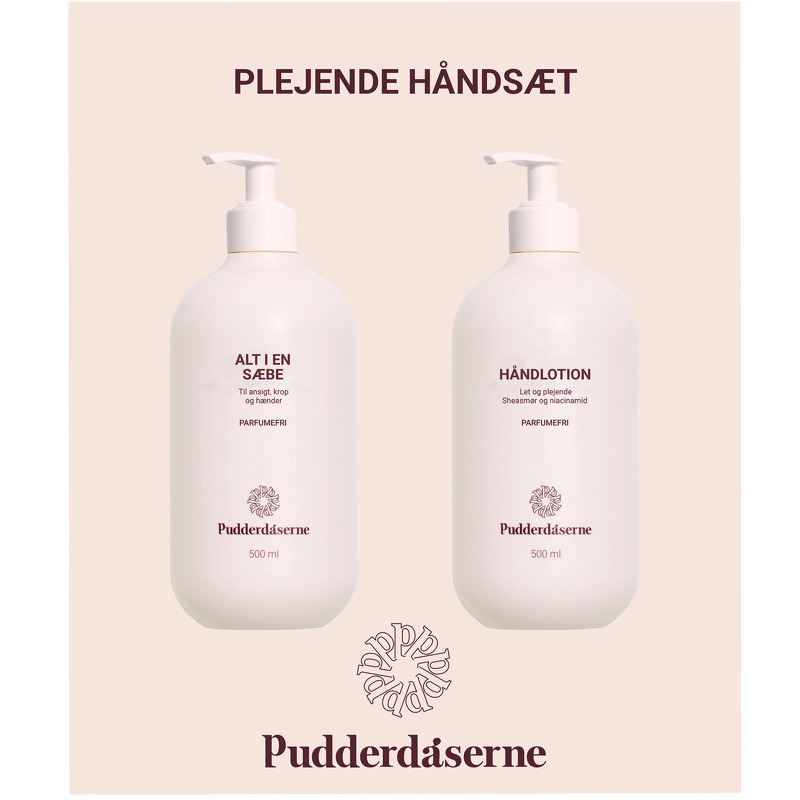 Pudderdåserne Plejende Håndsæt 1000 ml
