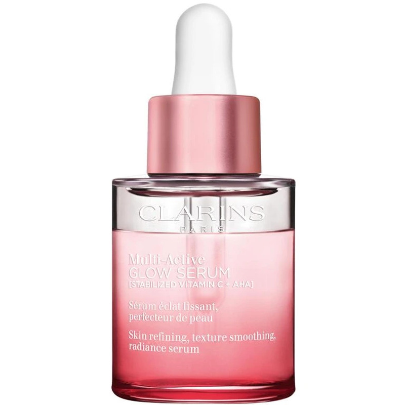 Clarins Multi-Active Glow Serum Skin Refining, Texture Smoothing, Radiance Serum - 30 ml