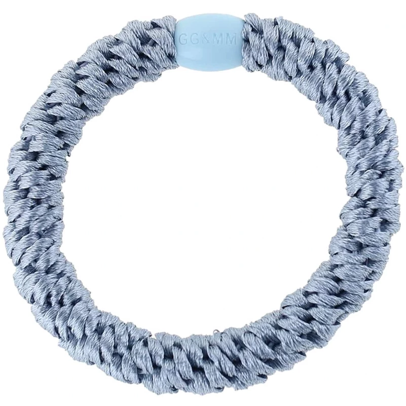 By Stær BRAIDED Hairtie - Basic Grey/Blue