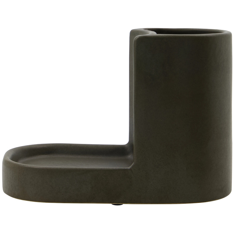 Meraki Datura Brush & Soap Holder Small - Dark Grey