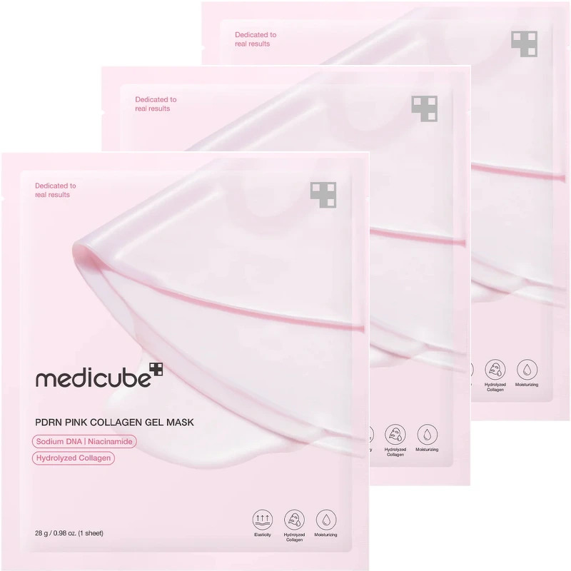 Medicube PDRN Pink Collagen Gel Mask 3 Pieces