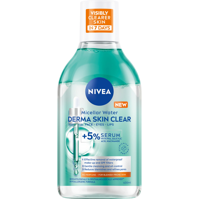 Nivea DERMA Skin Clear Serum-Infused Micellar Water 400 ml
