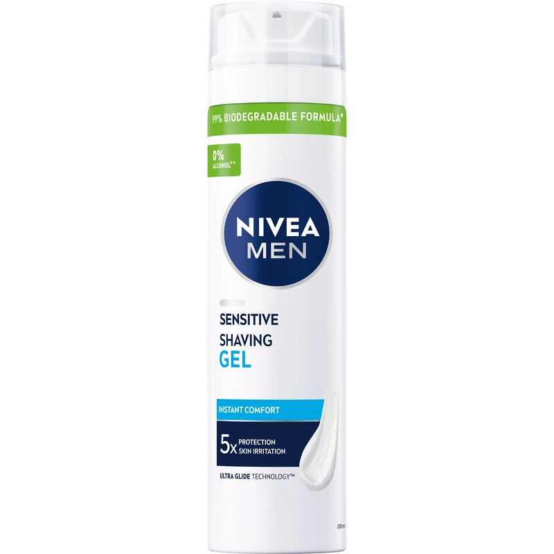 Vintilbud Nivea Men Sensitive Shaving Gel 200 ml køb billig