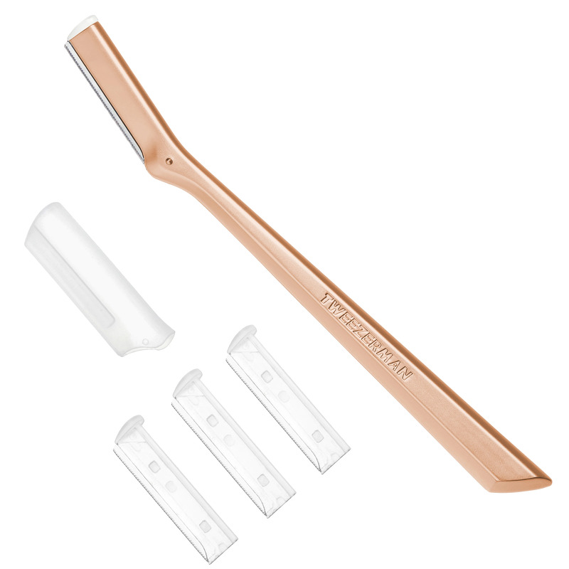 Tweezerman Retail Facial Razor Rose Gold Rose Gold - 1 pcs