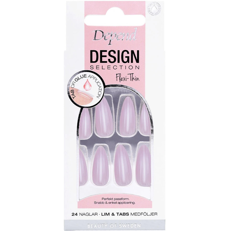 Depend Cosmetic Design Selection Nails 24 pieces - Cherry Blossom Almond