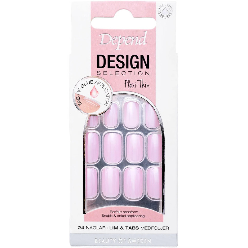 Depend Cosmetic Design Selection Nails 24 pieces - Cherry Blossom Medium Square
