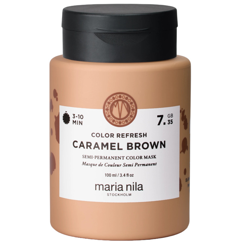 maria nila Colour Refresh Semi-Permanent Color Mask 7.35 Caramel Brown
