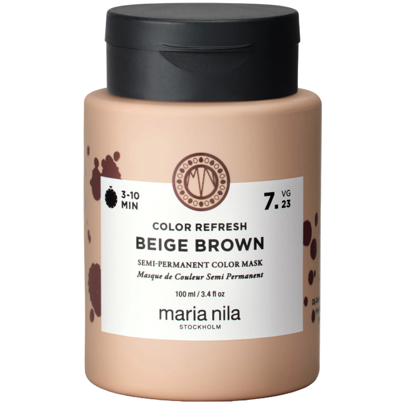 maria nila Colour Refresh Semi-Permanent Color Mask 7.23 Beige Brown