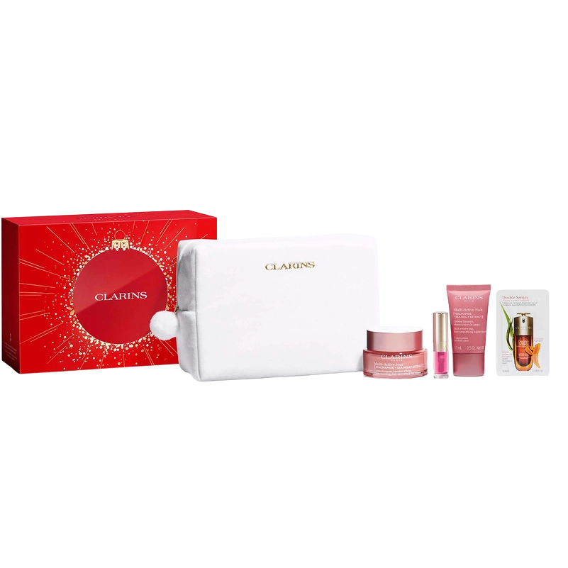 Tilbud Clarins Multi Active Xmas Kit 2025 (Limited Edition) køb billig
