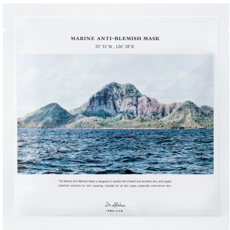 Dr. Althea - Pro Lab Marine Anti-Blemish Mask - 27g Pro Lab Marine Anti-Blemish Mask is a nourishing sheet mask developed for skin prone to blemishes and imbalance. The mask is enriched w
