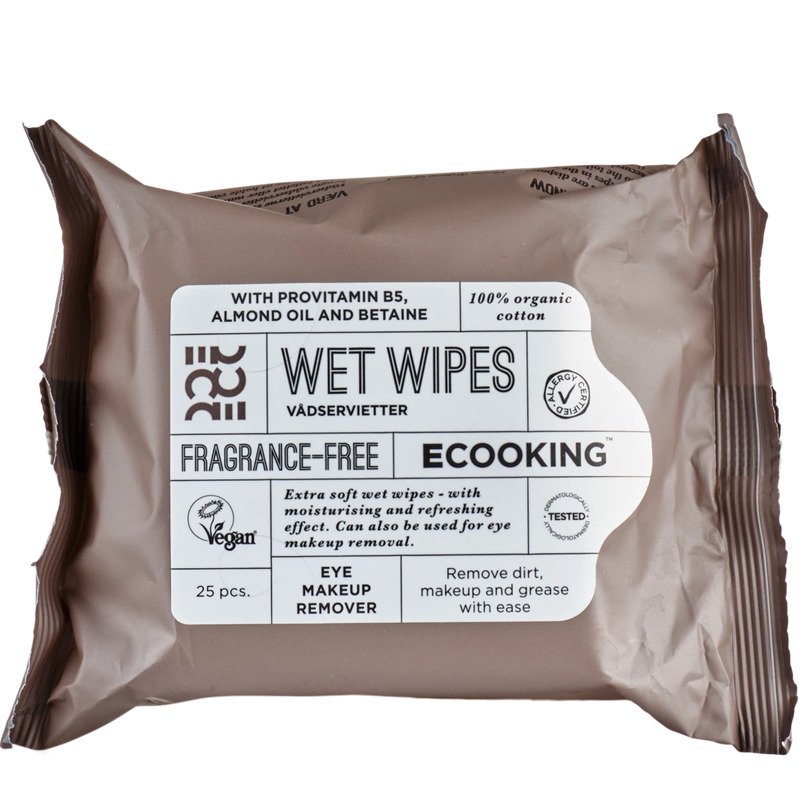 Ecooking Wet Wipes Fragrance Free 25 pieces