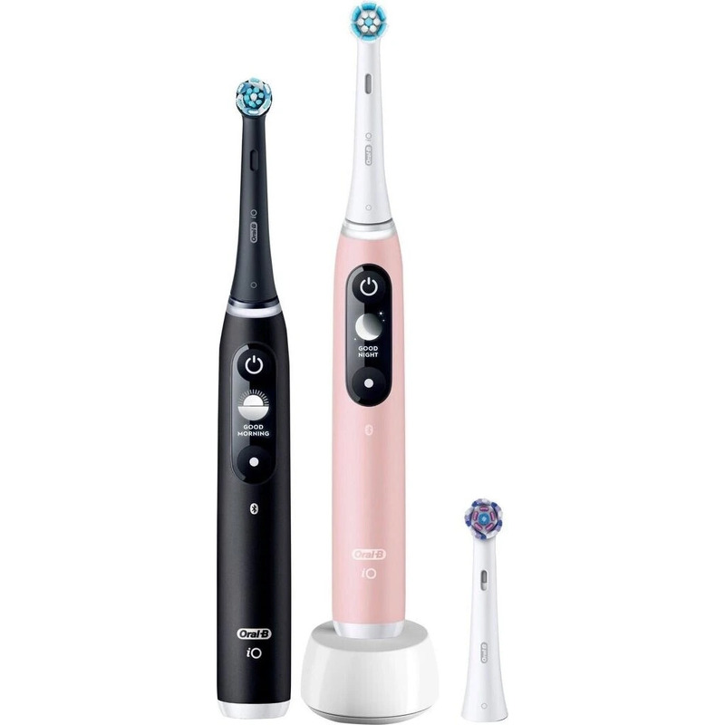 Oral-B iO Series 6 Duo Elektrisk tandbørste Sort/Rosa