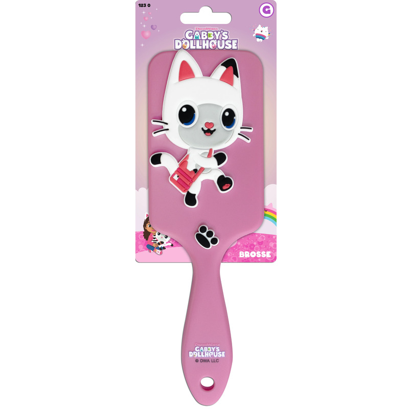 Gabbys Dollhouse Paddle Brush - Pandy Paws