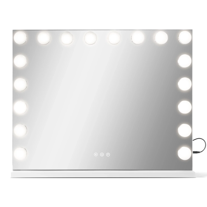 Gillian Jones Makeup Mirror w. 18 LED Bulbs & Touch - White 10214-90