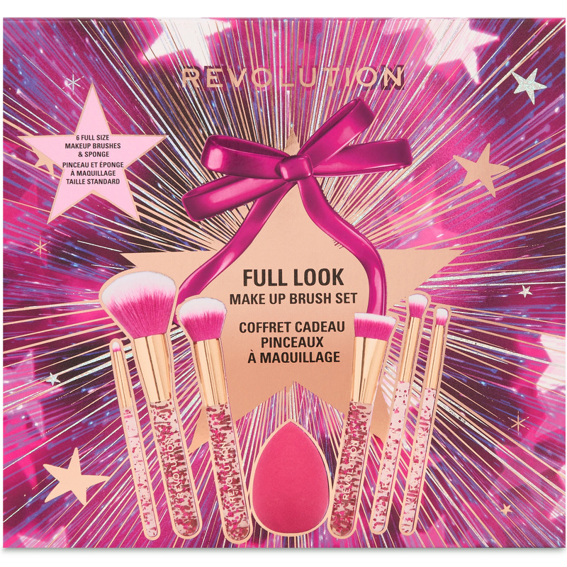 Makeup Revolution Full Look Makeup Brush Gavesæt (Limited Edition)