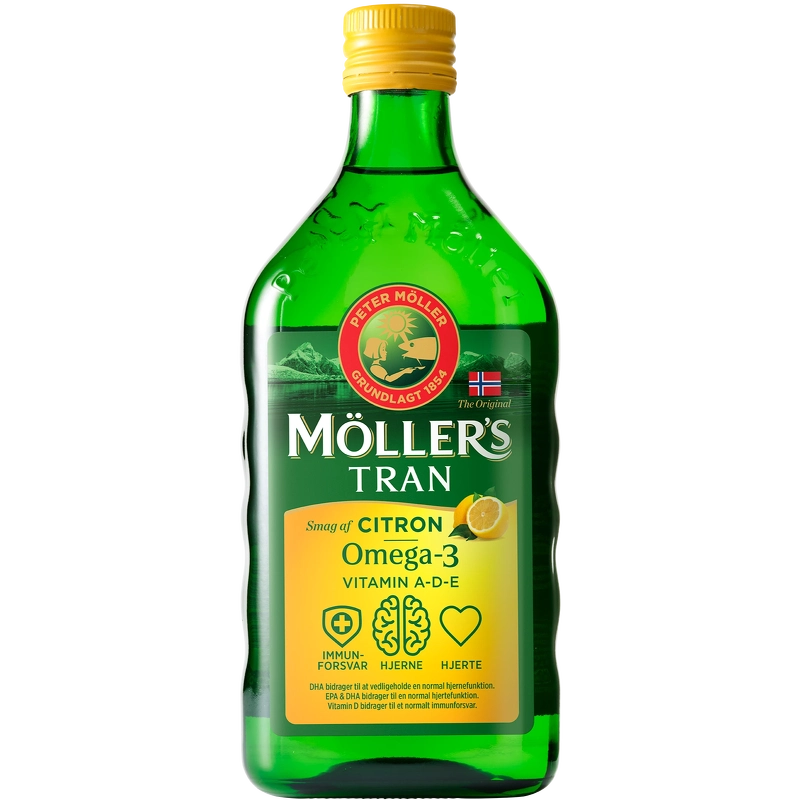 Vintilbud Moller's Tran Citron 500 ml køb billig
