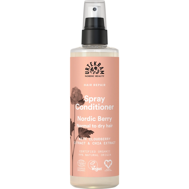 Vintilbud Urtekram Nordic Berry Spray Conditioner Normal Dry Hair 250 ml køb billig