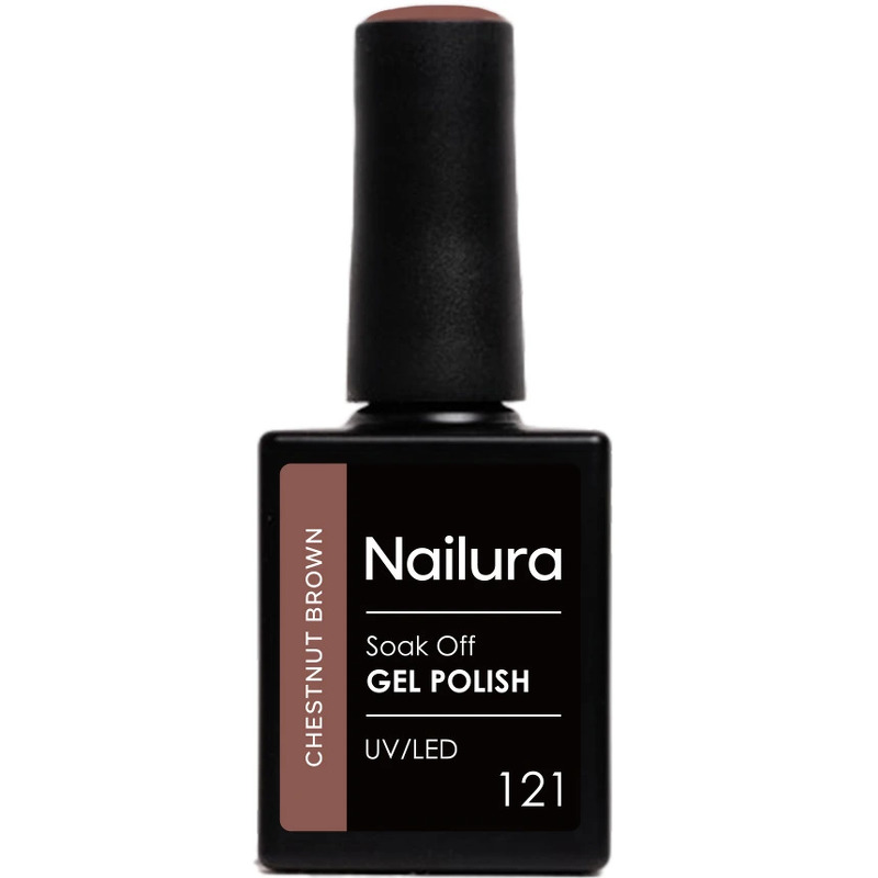 Nailura Gel Polish 10 ml - 121 Chestnut Brown