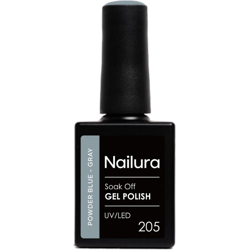 Nailura Gel Polish 10 ml - 205 Powder Blue Gray