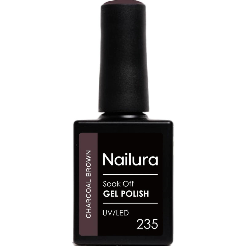 Nailura Gel Polish 10 ml - 235 Charcoal Brown