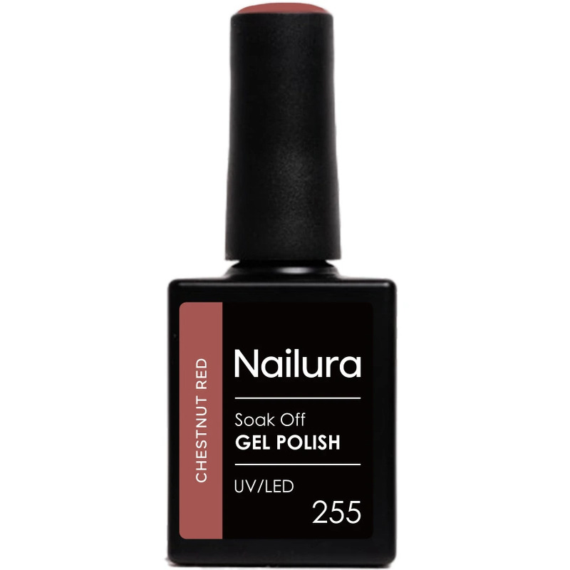 Nailura Gel Polish 10 ml - 255 Chestnut Red