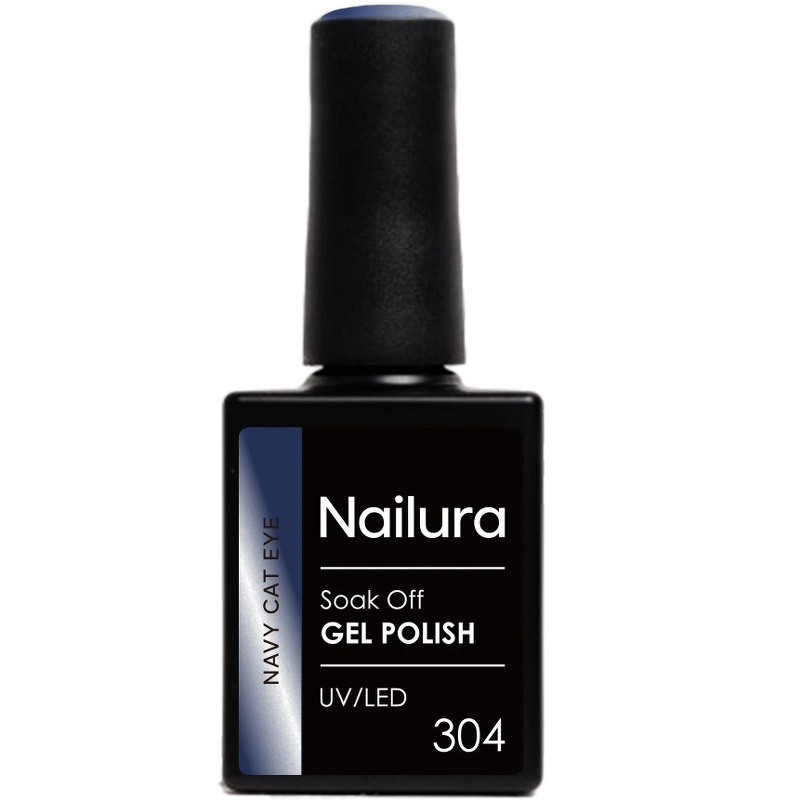 Nailura Gel Polish 304 – Navy Cat Eye – Marineblå – 10 ml