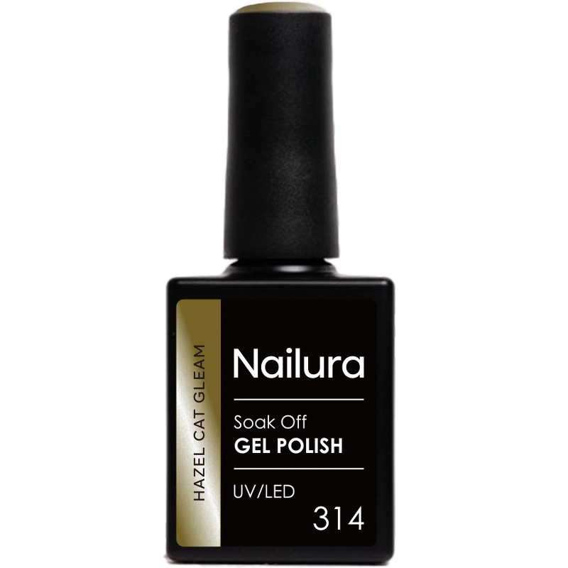 Nailura Gel Polish 314 Hazel Cat Gleam – Hasselnøddebrun – 10 ml