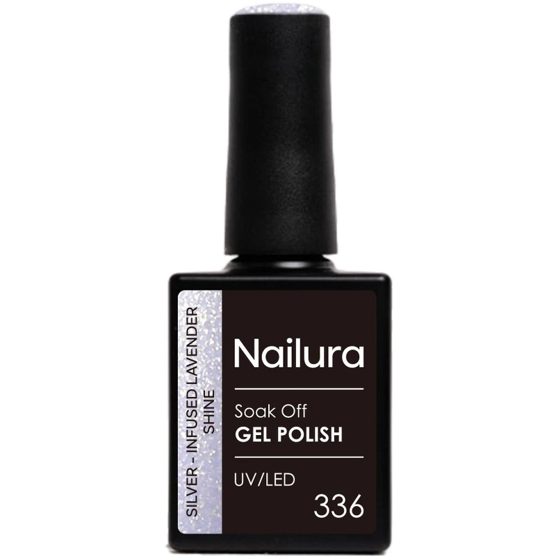 Nailura Gelpolish 336 – Silver Infused Lavender Shine – 10 ml