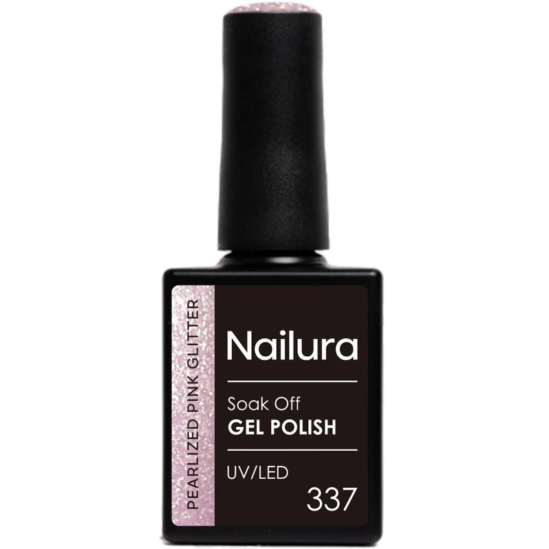 Nailura Gel Polish 10 ml - 337 Pearlized Pink Glitter